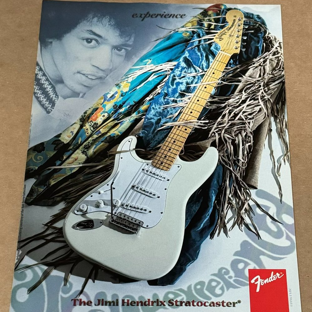 Jimi Hendrix Stratocaster - Fender Guitars - Stratocaster - 1997 Print Ad